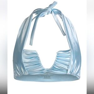 Divino Seas NWOT Pastel Blue Fahari Bikini Top Size M